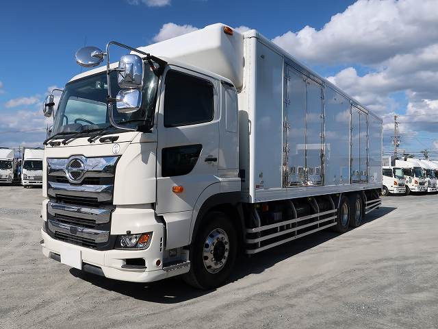 [Vehicles for lease only] 2019 model Hino Profia large refrigerated van, high-floor 3-axle, 2-door left side door, rear air suspension, 4-row jolder, with standby, 2-tier