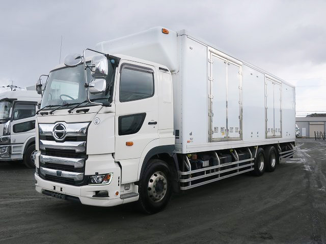 Reiwa 1 model Hino Profia large refrigerated van, high-floor 3-axle, Thermo King, -29 degree setting, 2-layer, left side door, retarder, standby, 4-row jolder, aluminum wheels