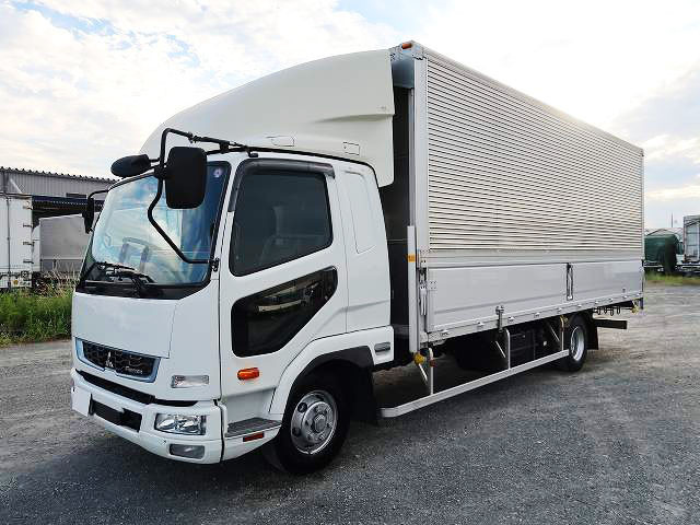 [Lease-only vehicle] Reiwa 2 model Mitsubishi Fuso Fighter, medium-sized aluminum wing, 6200 wide, rear air suspension, air guide plate