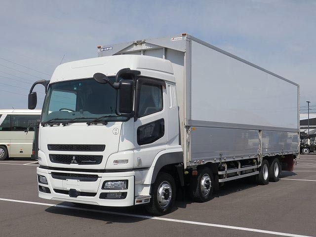 [Lease vehicle] 2013 Mitsubishi Fuso Super Great, aluminum wing, 4-axle low floor, rear air suspension, high roof