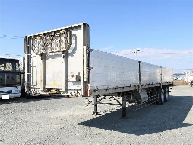 [Vehicles for lease only] 1995 model Nippon Furuhafu 2-axle aluminum block flat trailer, 7-way opening, maximum load capacity 19.8t, 6 pairs of hooks 