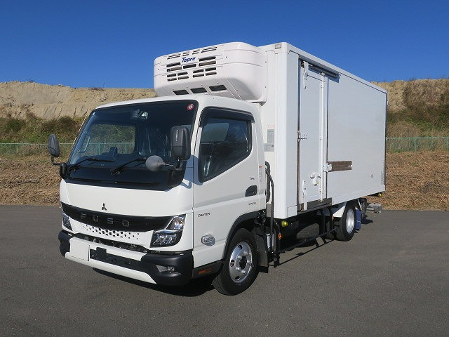 [Lease-only vehicle] Reiwa 3 model Mitsubishi Fuso Canter 2t refrigerated van wide long Topre (low temperature setting: 75mm insulation) with storage PG [Semi-medium license compatible *Excluding 5t limited]