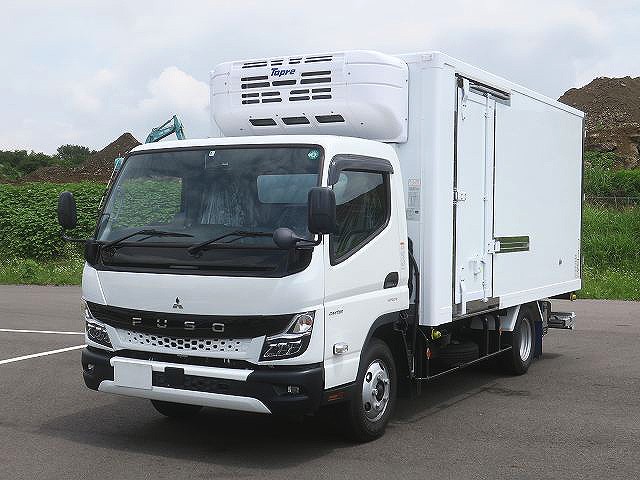 [Lease-only vehicle] Reiwa 3 model Mitsubishi Fuso Canter 2t refrigerated van wide long Topre (low temperature setting: 75mm insulation) with storage PG [medium-sized license required *excluding 5t limited]