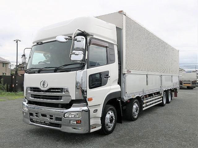 [Lease vehicle] 2009 UD Trucks Quon, large aluminum wing, 4-axle low floor, rear air suspension, high roof, retarder