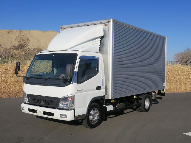 [Vehicles for lease only] 2008 Mitsubishi Fuso Canter 3t aluminum van, wide and long, interior height 223cm, combination gate, rear air suspension, full low floor, 3-stage lashing rail [medium-sized license required *excluding 5t limited]