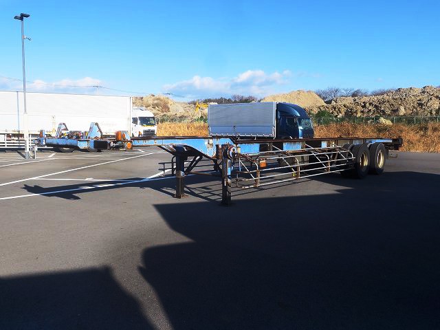 [Vehicles for lease only] 2001 model Nippon Trex 2-axle 40FT marine container chassis Maximum load 24t 