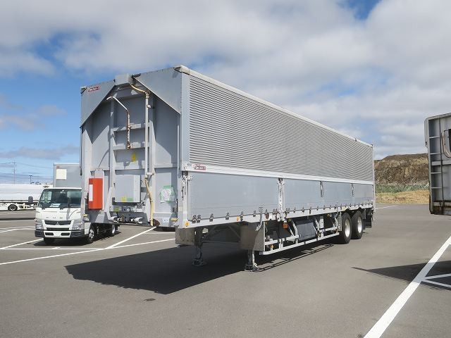 [Vehicle for lease only] 2009 model Nippon Furuhauf 2-axle wing trailer with liftable wings, maximum load capacity of 19.2t, air suspension on all wheels, aluminum wheels 