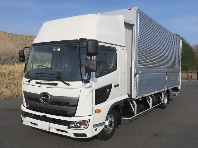 [Lease-only vehicle] 2022 model Hino Ranger, medium-sized aluminum wing, 6200 wide, retractable PG, rear wheel air suspension, high roof 