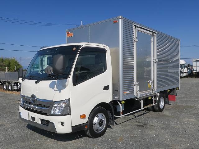 [Vehicles exclusively for lease] Reiwa 3 model Hino Dutro 3t aluminum van, wide and long, double sliding doors, rear shutter type, fully low floor, 150 horsepower [Semi-medium-sized license compatible *Excluding 5t limited]