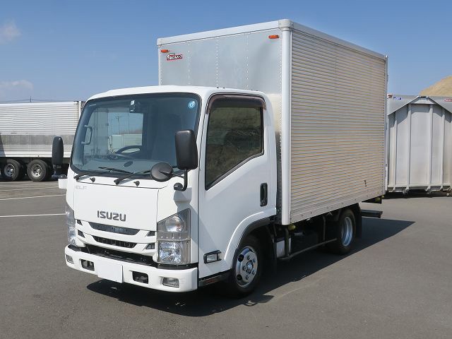 2015 Isuzu Elf 2t aluminum van, standard short, cargo bed height 204cm, fully low floor, 150 horsepower, 2-stage lashing rail [Semi-medium-sized (5t only) license compatible *Old standard license OK]