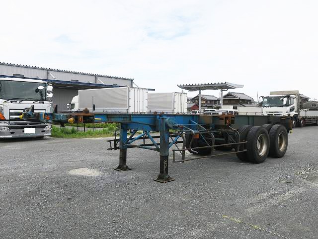 1992 model, Nippon Fruehauf, 2-axle, 20FT, marine container chassis, maximum load 16.75t, 2 JR containers