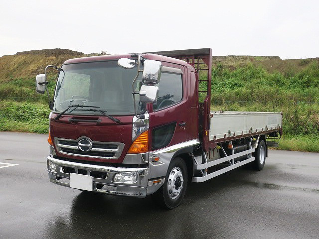 [Vehicles for lease only] 2006 Hino Ranger, heavy-duty flatbed, aluminum block, 3-way opening, 6200 body, 8.1t payload, retarder, 270 horsepower