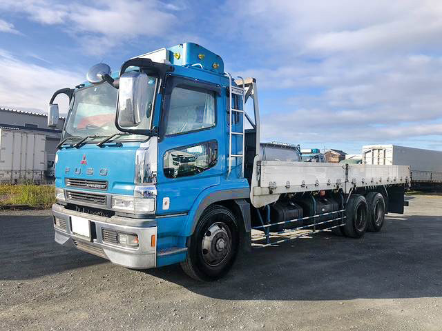 [Vehicles for lease only] 2006 Mitsubishi Fuso Super Great, large flatbed aluminum block, 5-way opening, high-floor, 3-axle