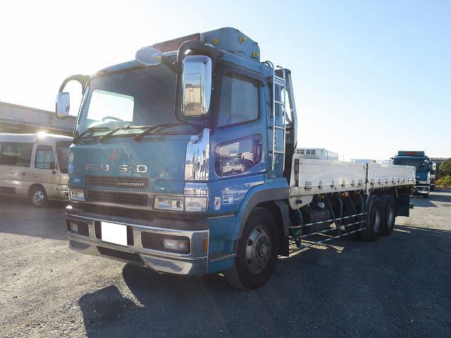 [Vehicles for lease only] 2006 Mitsubishi Fuso Super Great, large flatbed aluminum block, 5-way opening, high-floor, 3-axle