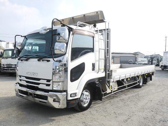 [Vehicle for lease only] 2016 Isuzu Forward, medium-sized flat body, aluminum block, 3-way opening, wide width, rear air suspension, 240 horsepower