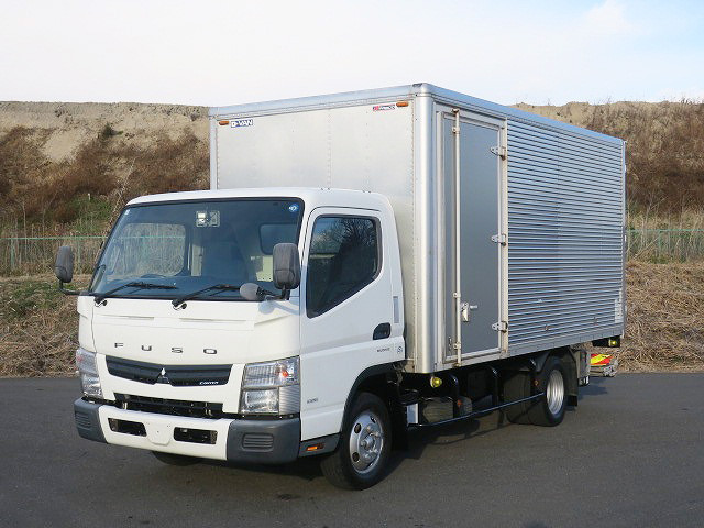 [Vehicles for lease only] 2015 Mitsubishi Fuso Canter 2t aluminum van, wide and long, cargo bed height 208cm, left side door, storage PG, full low floor, 2 pedals, 2-stage lashing rail, 150 horsepower [medium-sized vehicle license required *excluding 5t limited]