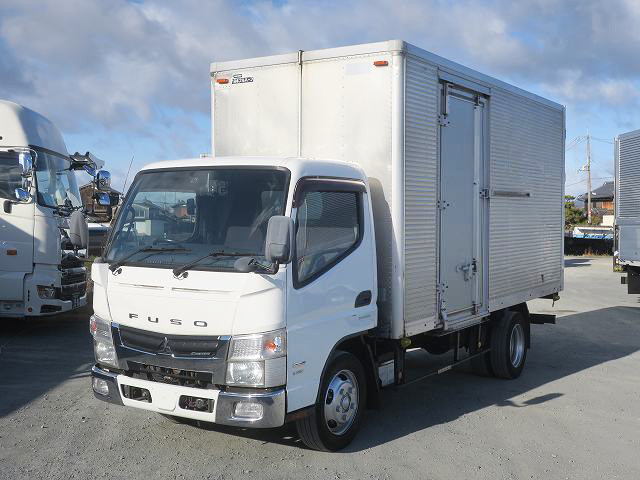 [Vehicles for lease only] 2014 Mitsubishi Fuso Canter 3t aluminum van, standard long, cargo bed height 215cm, left sliding door, full low floor, 2-stage lashing rails, 150 horsepower [medium-sized license required *excluding 5t limited]