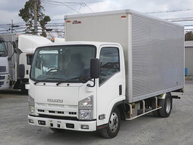 [Vehicles for lease only] 2012 Isuzu Elf 3t aluminum van, standard long, cargo bed height 204cm, fully low floor, 150 horsepower [medium-sized vehicle license required *excluding 5t limited vehicles]