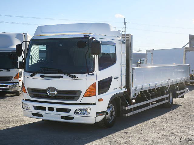 [Vehicles for lease only] 2016 Hino Ranger, medium-sized flatbed aluminum block, 3-way opening, 6200 wide, 240 horsepower