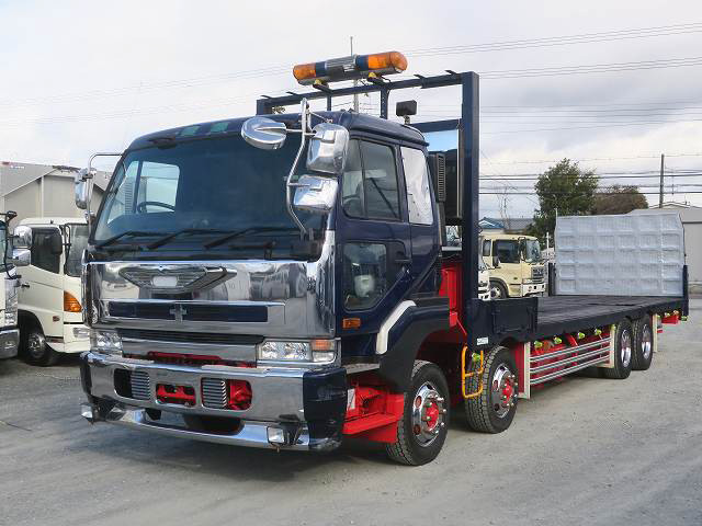 1997 UD Trucks Big Thumb Large Safety Loader with Hip Lifter, 4-Axle Low Bed, Hanamidai Winch, Aluminum Wheels