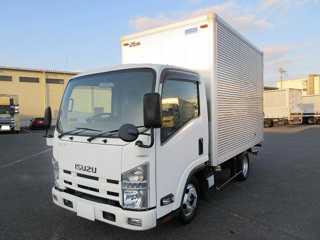 [Vehicles for lease only] 2014 Isuzu Elf 2t aluminum van, standard short, cargo bed height 210cm, fully low floor, 5-stage lashing rails, 150 horsepower [Semi-medium-sized (5t only) license compatible *Old standard license OK]