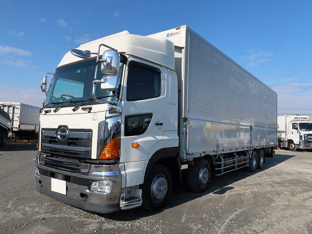 [Lease vehicle] 2017 Hino Profia large aluminum wing 4-axle low floor high roof retarder