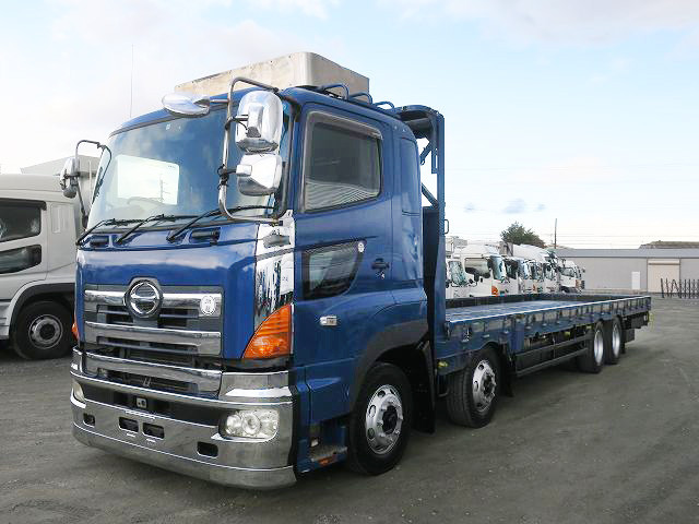 2006 Hino Profia Large flatbed 3-way opening 4-axle low floor All-wheel air suspension Retarder 