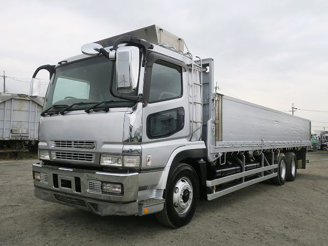 2006 Mitsubishi Fuso Super Great Large flatbed aluminum block 3-way opening High floor 3-axle * Actual mileage on meter: approx. 280,000 km! *