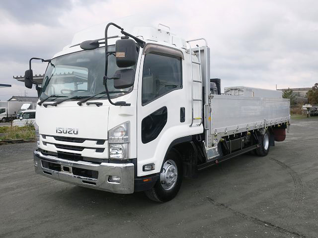 [Vehicle for lease only] 2016 Isuzu Forward, medium-sized flat body, aluminum block, 3-way opening, 6200 wide, rear air suspension, 240 horsepower 