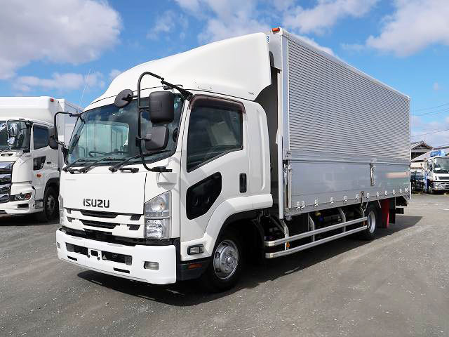 [Lease vehicle] 2018 Isuzu Forward, medium-sized aluminum wing, 6200 wide, combination gate, 240 horsepower