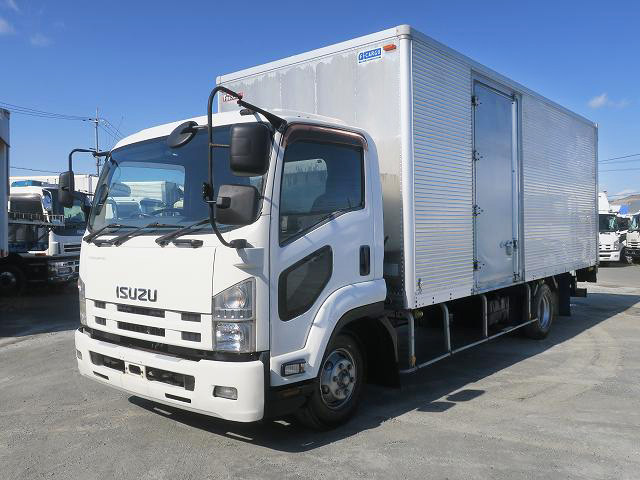 [Lease vehicle] 2012 Isuzu Forward medium-sized aluminum van, 6200 wide, left side door, combination gate