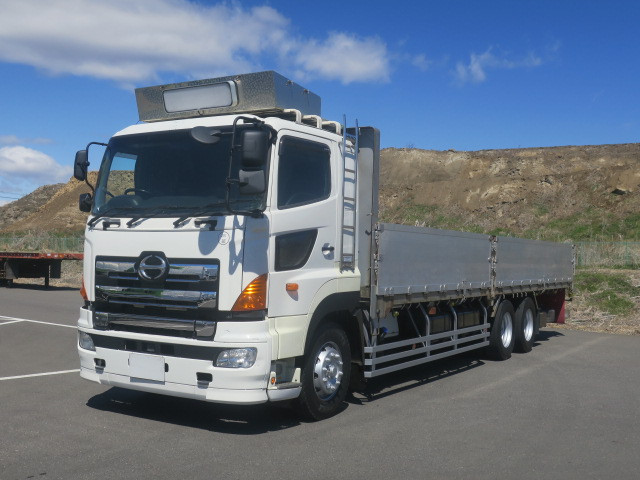 2011 Hino Profia Large flatbed aluminum block 5-way opening High deck 3-axle Retarder 380 horsepower ★Made in Japan until March 2015★