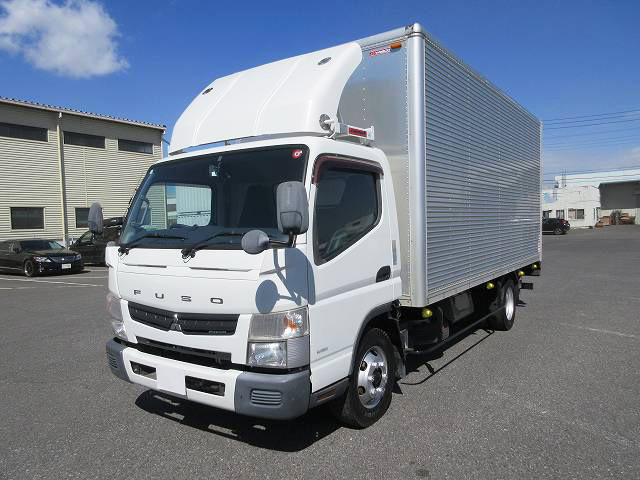 2015 Mitsubishi Fuso Canter 3t Aluminum Van, Wide Extra Long, 226cm Bed Height, Combination Gate, Fully Low Floor, 2-Tier Lashing Rail, 150HP [Semi-Medium License Compatible *Excluding 5t Limited]