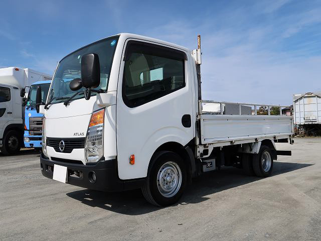 2013 Nissan Atlas Compact Flatbed 3-Side Opening 1.5t Loading Standard Short Super Low [Semi-Medium-Sized (5t Limited) License Compatible *Old Standard License OK]