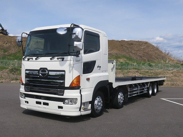 2009 Hino Profia Large container vehicle 4-axle low-floor retarder 380 horsepower * Actual mileage on meter: approx. 410,000 km! *