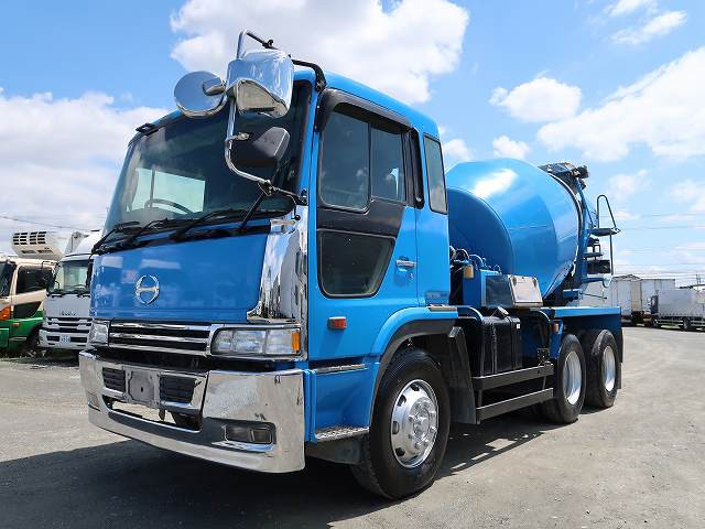 1997 Hino Profia large concrete mixer truck, 2 differentials, Kayaba, drum capacity 8.9m3, electric hopper cover, 390 horsepower *Inspection valid until August 2014*