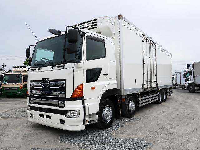 2016 Hino Profia large refrigerated van, 4-axle low floor, Thermo King, -23 degree setting, 2-layer, left side door, rear air suspension, retarder, standby, Keystone, jolder, 4 rows 