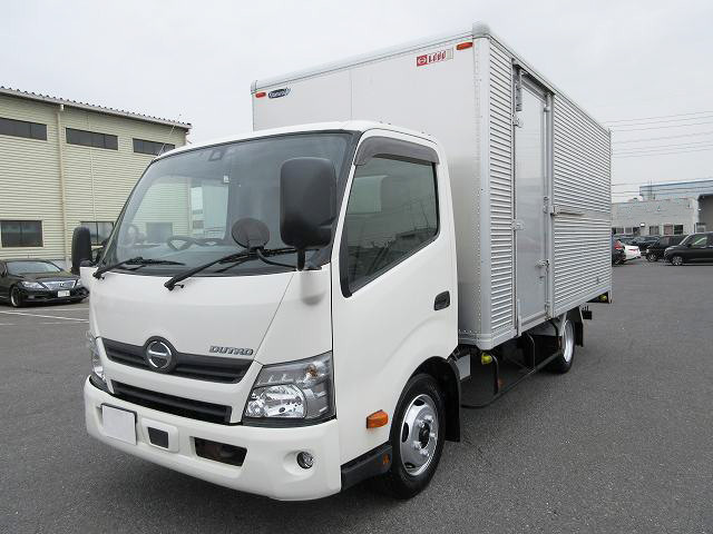 2017 Hino Dutro 2t Aluminum Van Wide Long Cargo Bed Height 204cm Left Sliding Door Fully Low Floor 2-Tier Lashing Rail [Semi-Medium License Compatible *Excluding 5t Limited]