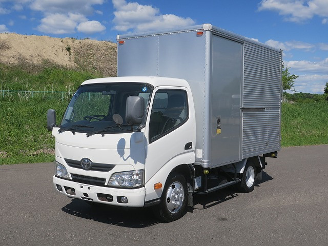 [Vehicles for lease only] 2014 Toyota Dyna 2t aluminum van, standard short, cargo bed height 204cm, just low, left sliding door, 2-stage lashing rail [Semi-medium-sized (5t only) license compatible *Old standard license OK]