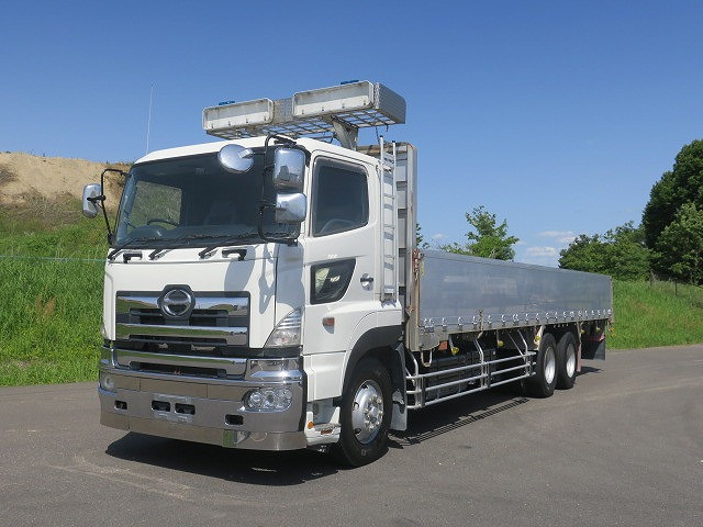 2005 Hino Profia Large flatbed aluminum block 3-way opening High floor 3-axle ★Approximately 390,000km on the meter★