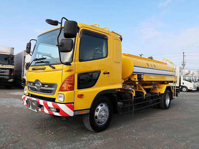 [Vehicles for lease only] 2008 model Hino Ranger heavy-duty water truck, manufactured by Shinmaywa, maximum capacity 6500L, with PTO 