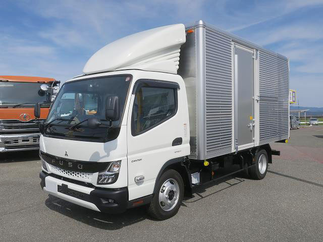 Mitsubishi Fuso Canter, 2024 model, small aluminum van, 2.75t load, wide and long, 208cm cargo bed height, left sliding door, full low floor, 2 pedals, 2-stage lashing rail, 150 horsepower [medium-sized license compatible *excluding 5t limited]