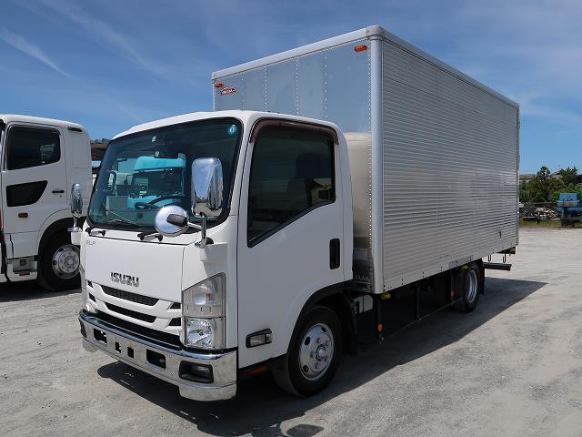 2016 Isuzu Elf 2t aluminum van, wide and long, low floor, cargo bed height 216cm, 150 horsepower, 2-stage lashing rail [medium-sized license compatible *excluding 5t limited]