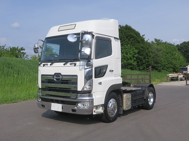 2008 Hino Profia tractor head, 5th wheel load 11.5t, 410 horsepower, high roof, aluminum wheels *Actual mileage approx. 490,000km/Vehicle inspection valid until August 2014*