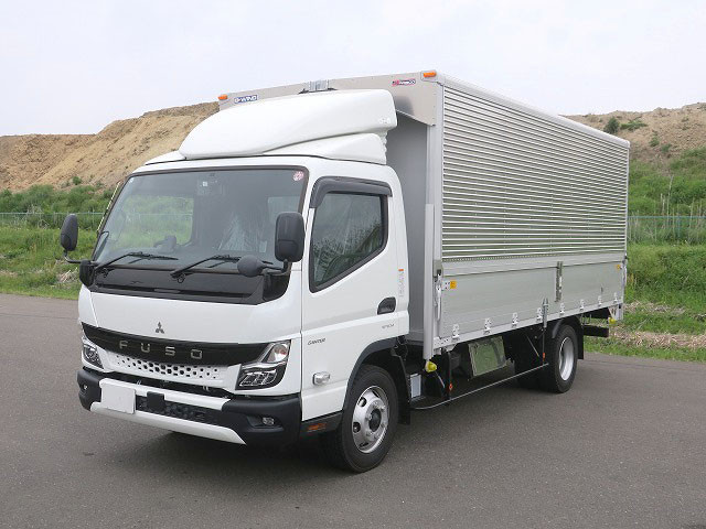 Mitsubishi Fuso Canter 2024 Model 3t Aluminum Wing Wide Extra Long 5.0m 2 Pedal 2-stage Lashing Rail 150HP [Semi-medium-sized license compatible *Excluding 5t limited]