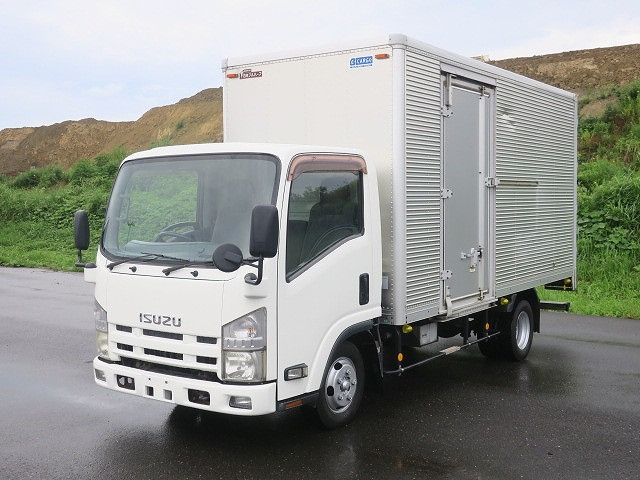 [Vehicles for lease only] 2012 Isuzu Elf 2t aluminum van, standard long, cargo bed height 216cm, left sliding door, full low floor, 2-stage lashing rails [Semi-medium-sized (5t only) license compatible *Old standard license OK]