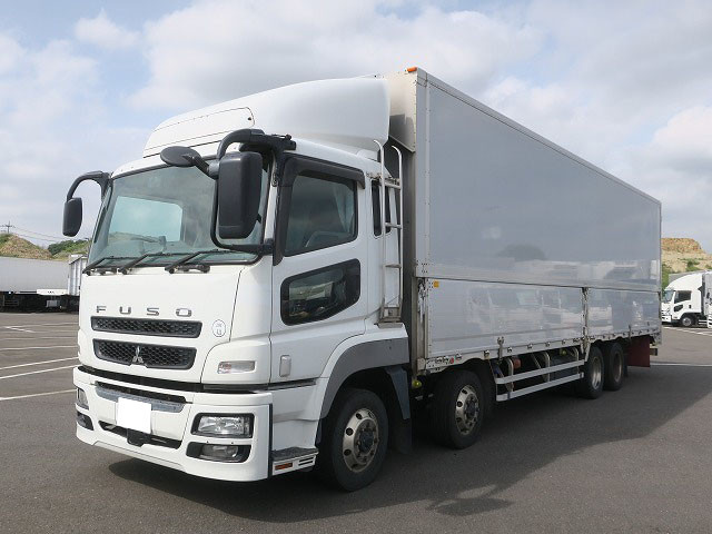 2010 Mitsubishi Fuso Super Great, large aluminum wing, 4-axle low floor, aluminum wheels