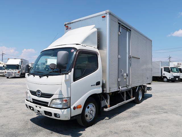 [Vehicles for lease only] 2014 Hino Dutro 2t aluminum van, standard long, cargo bed height 222cm, left sliding door, storage PG, 2-stage lashing rail 