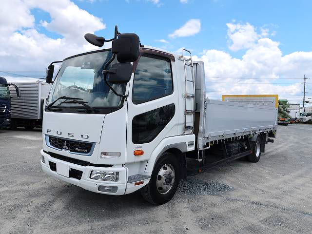 [Vehicles for lease only] 2018 Mitsubishi Fuso Fighter, medium-sized flat body, aluminum block, 3-way opening, lift-up PG 