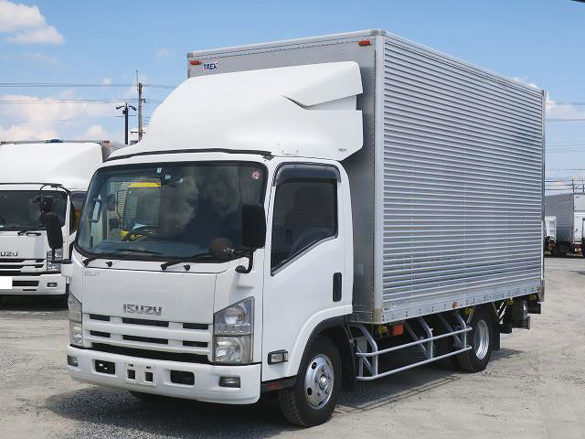 2010 Isuzu Elf 2t aluminum van, wide and long, cargo bed height 238cm, combination gate, full low floor, 3-stage lashing rail, 150 horsepower [medium-sized license compatible *excluding 5t limited]